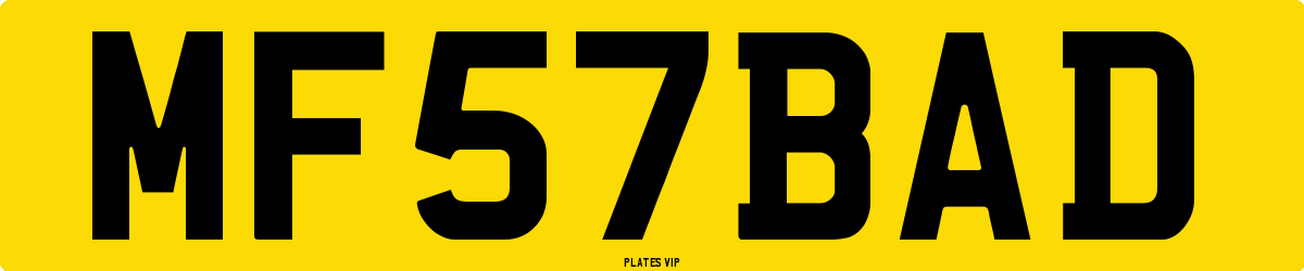 MF 57 BAD Current Number Plate For Sale | Buy Now | Plates VIP
